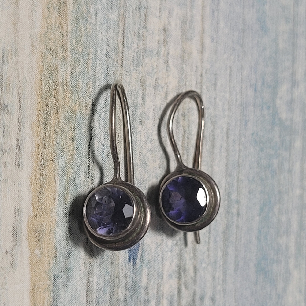 Sajen 925 Amethyst Earrings - Picture 3 of 9